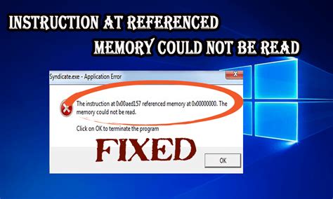 fallout 1 memory could not be read|virtualbox instruction at referenced memory.